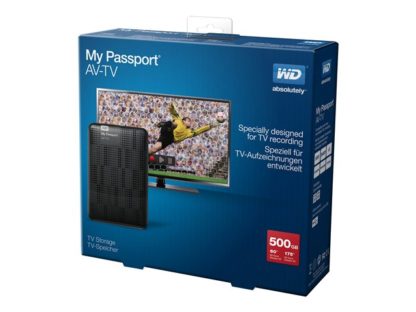 WD My Passport TV Storage 500GB, WD My Passport TV Storage 500GB, 2.5 inch, 3.0 USB WDBHDK5000ABK-EESN