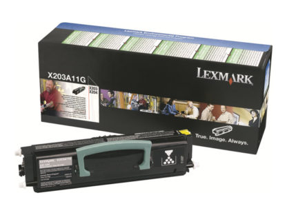 LEXMARK X203N, X204N Toner black Std Capacity 2.500 pages return X203A11G