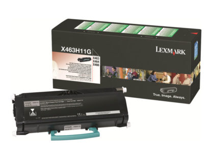 LEXMARK X463, X464, X466 Toner black high Capacity 9.000 pages return X463H11G
