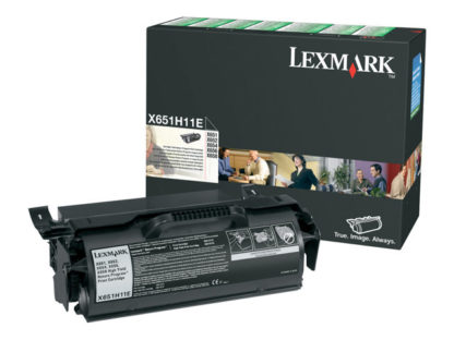 LEXMARK X651, X652, X654, X656, X658, Toner black high Capacity 25.000 pages return X651H11E