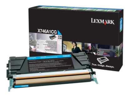 LEXMARK X746, X748 7K Toner cyan Std Capacity 7.000 pages With returnprogram X746A1CG