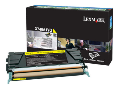 LEXMARK X746, X748 7K Toner yellow Std Capacity 7.000 pages With returnprogram X746A1YG