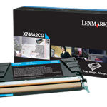LEXMARK X746 X748 toner cartridge cyan standard capacity 7.000 pages 1-pack X746A2CG