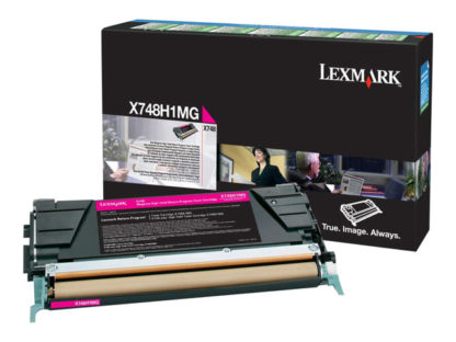 LEXMARK X748 10K Toner magenta high Capacity 10.000 pages With returnprogram X748H1MG