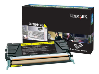LEXMARK X748 Toner yellow high Capacity 10.000 pages With returnprogram X748H1YG