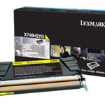 LEXMARK X748 toner cartridge yellow high capacity 10.000 pages 1-pack X748H2YG