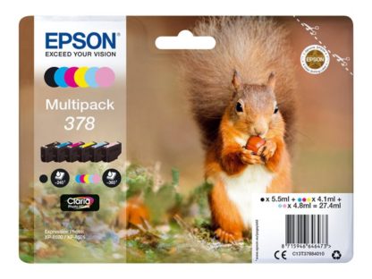 EPSON Multipack 378 Squirrel Claria Phto HD Ink C13T37884010