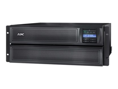 APC Smart-UPS X 2200VA Short-Depth LCD 230V Tower/Rack with Networkcard, Extended runtime model, 10min 1900W, 4U SMX2200HVNC
