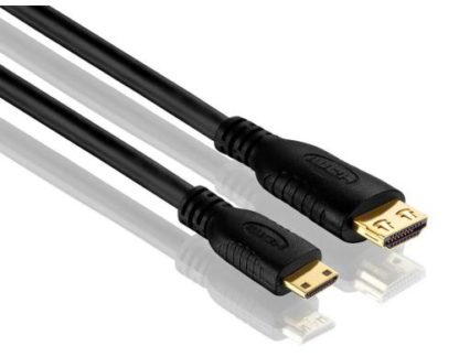 PureLink Kabel Mini-HDMI (HDMI-C) - HDMI, 1.5 m, Kabeltyp: Anschlusskabel, Videoanschluss Seite A: Mini-HDMI (HDMI-C), Videoanschluss Seite B: HDMI, Detailfarbe: Schwarz, Kabellänge: 1.5 m PI1200-015