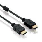 HDGear Kabel HDMI - HDMI, 1 m, Kabeltyp: Anschlusskabel, Videoanschluss Seite A: HDMI, Videoanschluss Seite B: HDMI, Detailfarbe: Schwarz, Kabellänge: 1 m X-HC010-010E