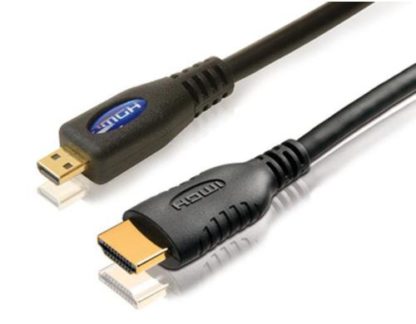 PureLink Kabel HDMI - Micro-HDMI (HDMI-D), 1.5 m, Kabeltyp: Anschlusskabel, Videoanschluss Seite A: HDMI, Videoanschluss Seite B: Micro-HDMI (HDMI-D), Detailfarbe: Schwarz, Kabellänge: 1.5 m X-HC055-015E