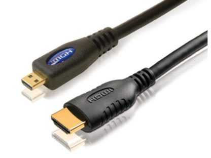 PureLink Kabel HDMI - Micro-HDMI (HDMI-D), 5 m, Kabeltyp: Anschlusskabel, Videoanschluss Seite A: HDMI, Videoanschluss Seite B: Micro-HDMI (HDMI-D), Detailfarbe: Schwarz, Kabellänge: 5 m X-HC055-050E