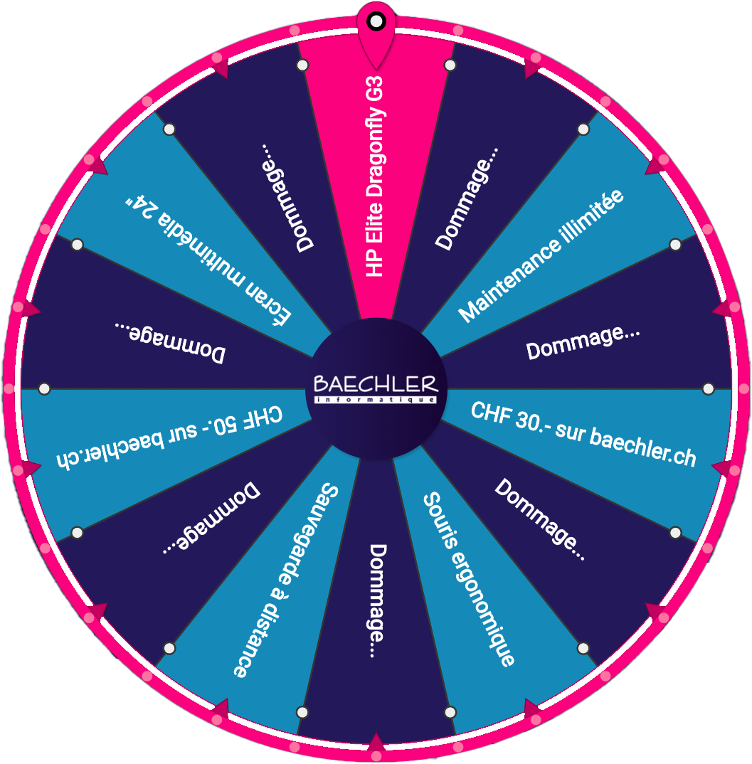 Grand jeu concours Baechler Informatique, fortune wheel