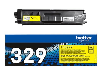 BROTHER TN-329Y Toner yellow Extra high Capacity 6.000 pages TN329Y